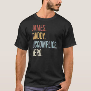 Mens James Daddy Accomplice Hero Retro Style Vinta T-Shirt