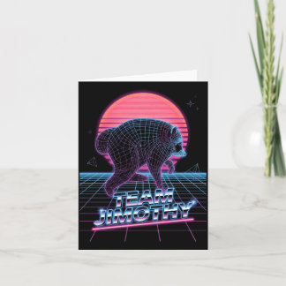 Mens Jimothy Raccoon Funny Trash Panda Team Card