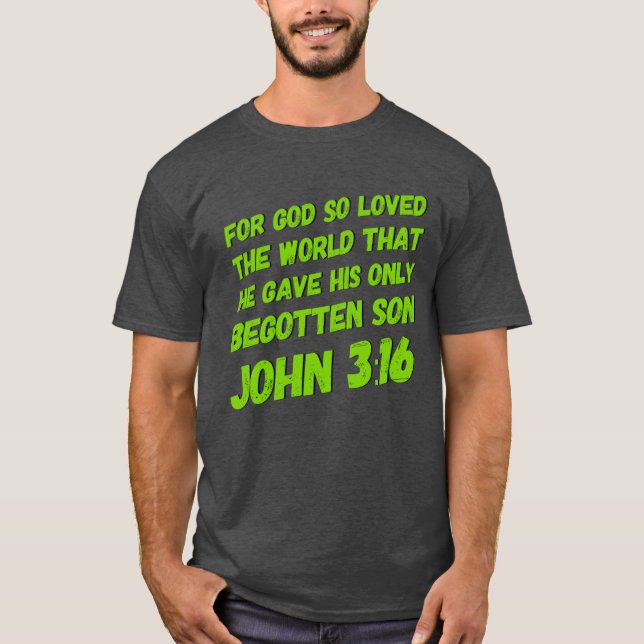 Men's John 3:16 T-Shirt (Front)