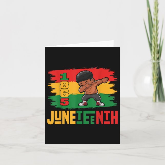 Mens Juneteenth Remembering My Ancestors For Afric Card (Front)