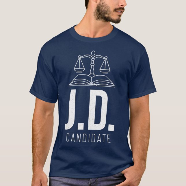 Mens Juris Doctor of Jurisprudence Law School T-Shirt (Front)