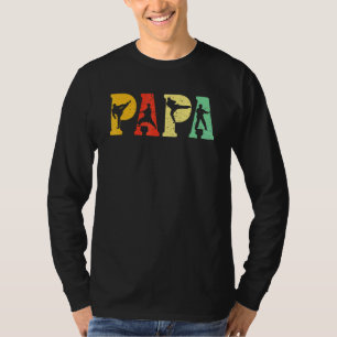 Mens Karate Martial Arts Papa Vintage Retro Distre T-Shirt