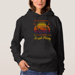 Mens Kayaking Some Grandpas Play Bingo I Go Kaya Hoodie