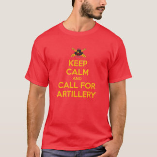 Mens Keep Calm Classic Tee Yellow Lettering