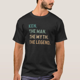 Mens Ken The Man The Myth The Legend Personalized T-Shirt