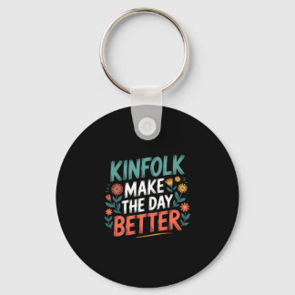 Mens kinfolk relatives heritage kin group family keychain