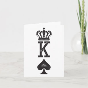 Mens King Couples Tattoo - Valentines Day_1 Card