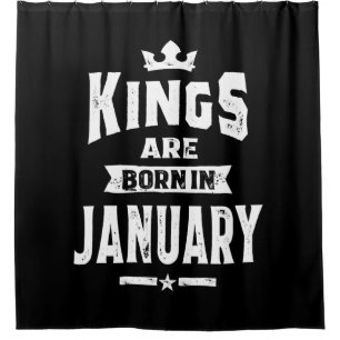 Mens Kings Are Born In January Birthday Gifts