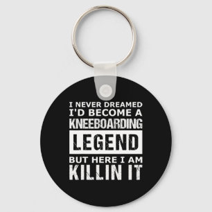 Mens Kneeboarding Funny  Keychain