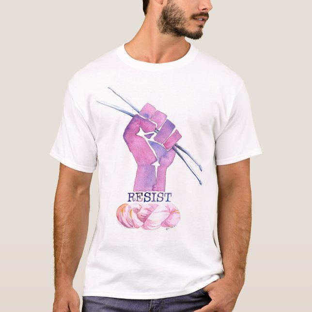 Men's knitting power t-shirt (Front)