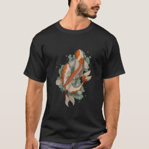 Mens Koi Carp Couple Loving Matching Swimming Fish T-Shirt