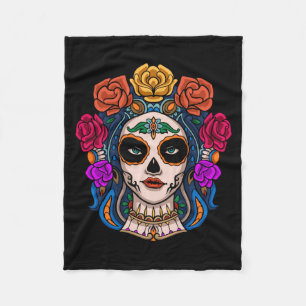 Mens La Catrina Day Of The Government Agencyd Dia Fleece Blanket