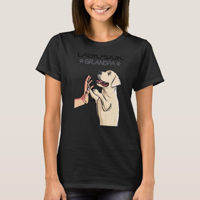 Mens Labrador Grandpa Lab Dog   T-Shirt (Front)