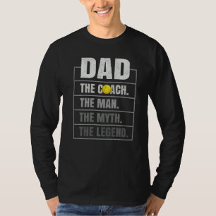 Mens Lacrosse Coach Dad Man Myth Legend Lacrosse F T-Shirt
