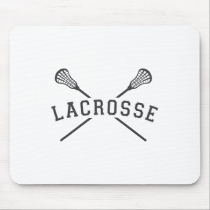 Men's Lacrosse Team Crossed Sticks Cool Colours Va Mouse Pad