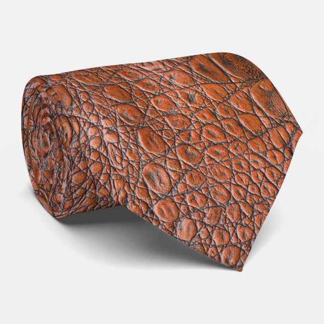 Men's Leather Neck Tie (Rolled)
