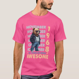Mens Legend November 1968 56th Birthday Bear 56 Ye T-Shirt