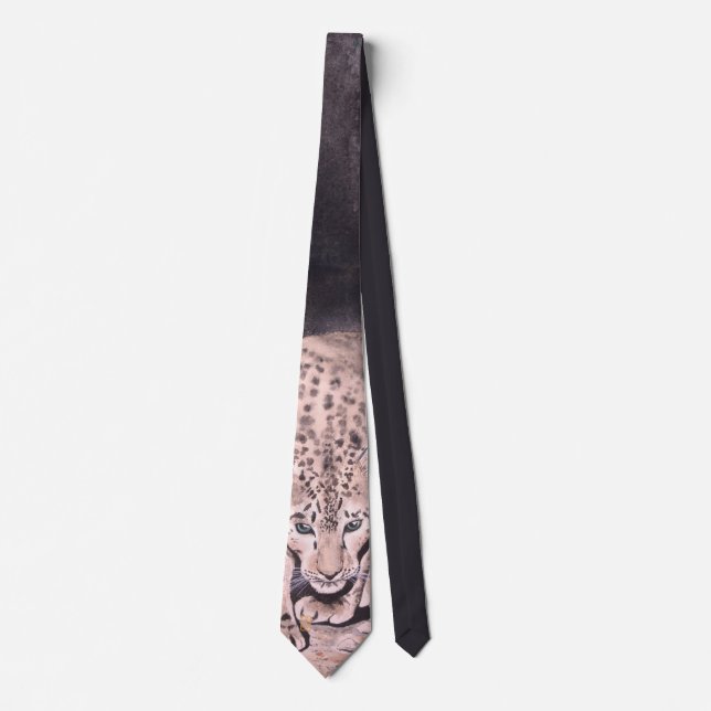 Men's Leopard Neck Tie (Front)