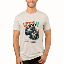MEN'S LET'S GOO LESSONS LEARN TRI-BLEND T SHIRT