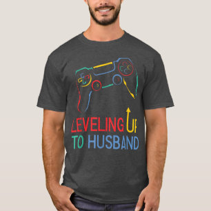 Mens Level Ascended To Husband Gamer Gamer Gaming1 T-Shirt