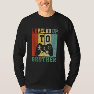 Mens Levelled Up To Brother Promoted To Brother T-Shirt