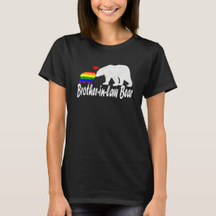 Mens Lgbt Brother In Law Bear Gay Pride Equal Righ T-Shirt
