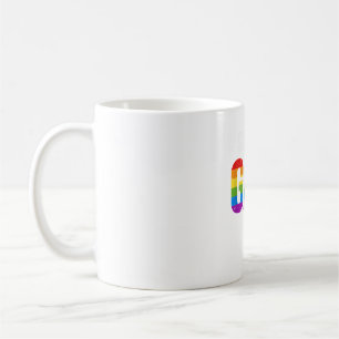 Mens LGBT Gay Pride Shirt Sounds Gay Rainbow Color Coffee Mug