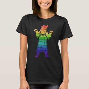 Mens Lgbt Paint Splatters Gay Bear Bear Community  T-Shirt