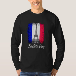 Mens Liberty Equality Fraternity Bastille Day Eiff T-Shirt