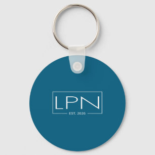 Mens licensed practical nurse est 2026 nursing keychain