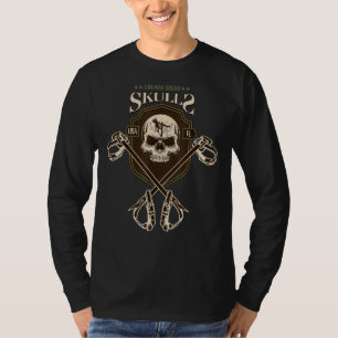 Mens Lineman Squad Skulls For Linemen & Electricia T-Shirt