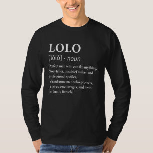 Mens Lolo Definition Filipino Grandpa Grandfathe T-Shirt