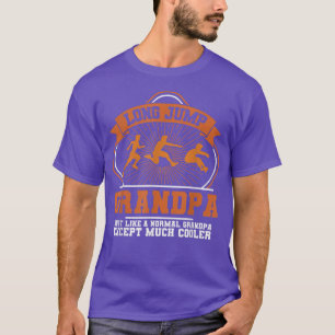 Mens Long Jump Grandfather Triple Jumper Grandpa T T-Shirt