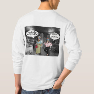 mens long sleeve tee. happy birthday cow and jacka T-Shirt