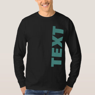 Mens Long Sleeve Template Double Sided Print T-Shirt
