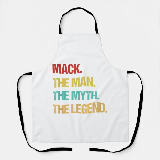 Mens Mack The Man The Myth The Legend Apron (Front)