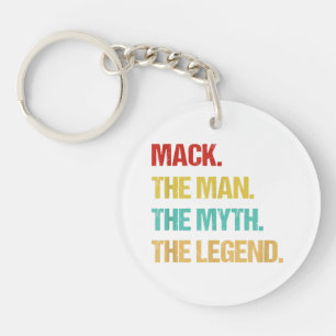 Mens Mack The Man The Myth The Legend Keychain