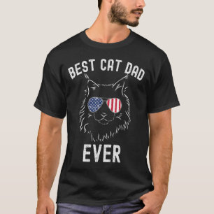 Mens Maine Coon Cat Best Cat Dad Ever Cat Maine T-Shirt