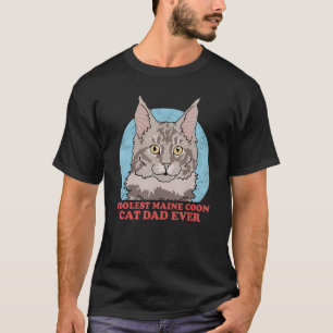 Mens Maine Coon Cat Dad Cats Owner Maine Coon 1 T-Shirt