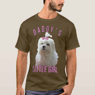 Mens Maltese Dogs Dad Owner Love Dog Picture Fathe T-Shirt
