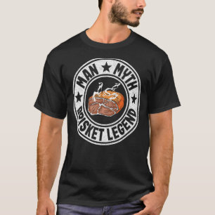 Mens Man Myth Brisket Legend Dad Barbecue Grilling T-Shirt