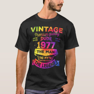 Mens Man Myth Legend 1977 46th Birthday For 46 Yea T-Shirt