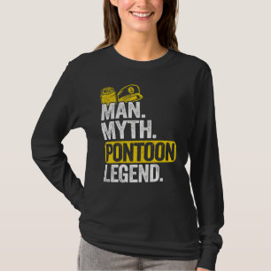 Mens Man Myth Pontoon Legend Dad Grandpa Pontoon B T-Shirt