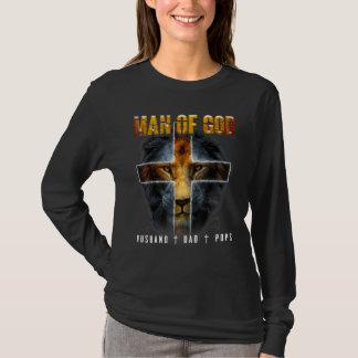 Mens Man Of God Husband Dad Pops T-Shirt