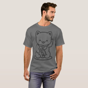 Men's MANEKI-NEKO Lucky Cat T-shirt - Distressed