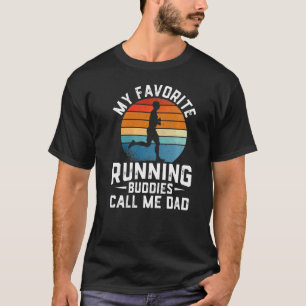 Mens Marathon Dad Runner My Favourite Running Bu T-Shirt