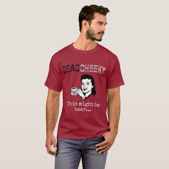 Men's maroon short sleeve t-shirt