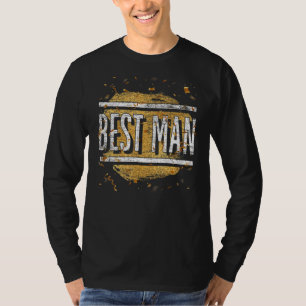 Mens Marriage Best Man Groomsmen Wedding Bachelor T-Shirt