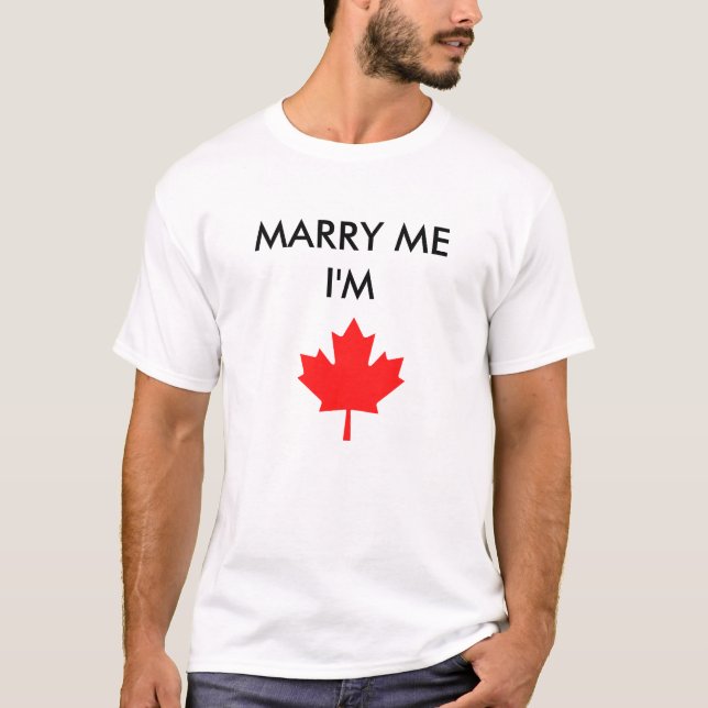 Men's Marry Me I'm Canadian Tee (Front)