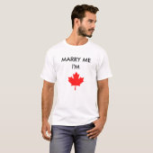 Men's Marry Me I'm Canadian Tee (Front Full)